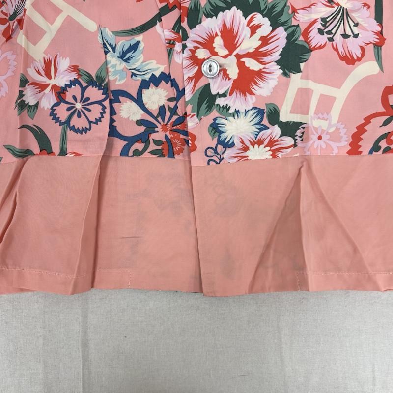 エンジーンズ YENJEANS シャツ、ブラウス 半袖 オープンカラー レーヨン アロハシャツ 07y3t-222 36 桃 / ピンク / pink メンズ USED 古着 中古 50160514