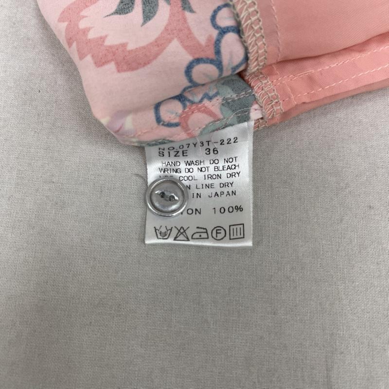 エンジーンズ YENJEANS シャツ、ブラウス 半袖 オープンカラー レーヨン アロハシャツ 07y3t-222 36 桃 / ピンク / pink メンズ USED 古着 中古 50160514