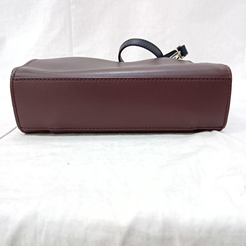 ポールスミス Paul Smith ショルダーバッグ ショルダーバッグ マルチカラーストライプ ロゴプリント ミニショルダーバッグ バーガンディー×レッド - ロゴ、文字 えんじ / ワインレッド / dark red レディース USED 古着 中古 50160515