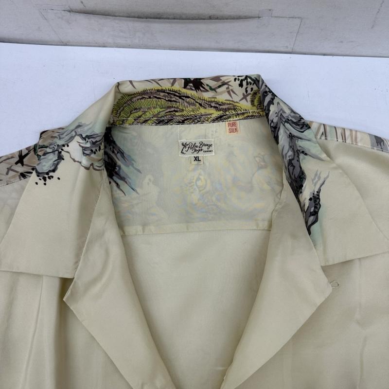 サンサーフ SUN SURF シャツ、ブラウス 半袖 Special Edition SASA TORA 虎 総柄 シルク アロハ シャツ SS30213 XL ベージュ / ベージュ / beige メンズ USED 古着 中古 50160516