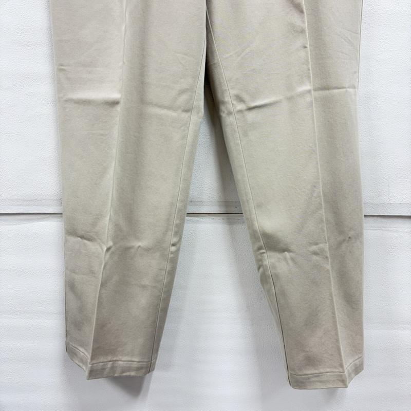 ポロバイラルフローレン Polo by RALPH LAUREN パンツ チノパン 90s 2タック チノパン カジュアル フォーマル パンツ ジッパーフライ ヴィンテージ 35インチ 無地 X ワンポイント X ロゴ、文字 X 刺繍 ベージュ / ベージュ / beige メンズ USED 古着 中古 50160520