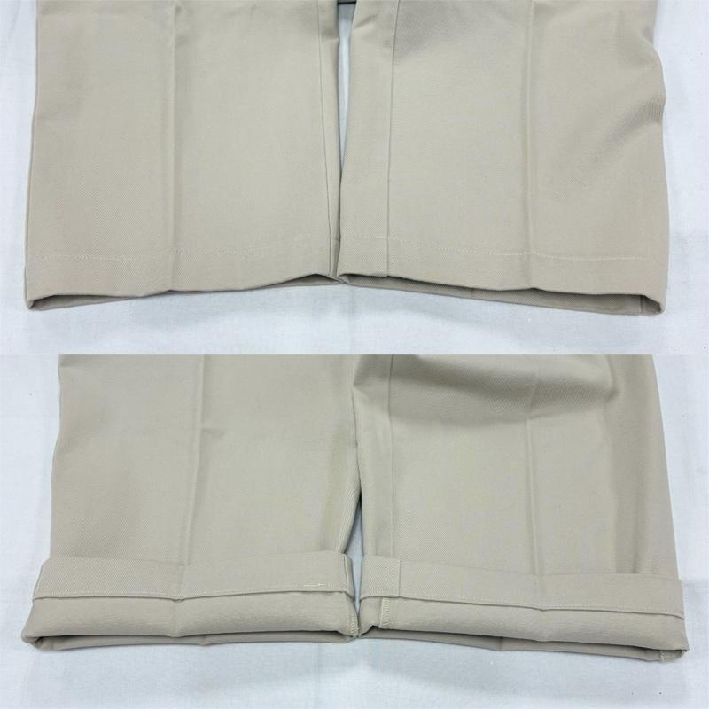 ポロバイラルフローレン Polo by RALPH LAUREN パンツ チノパン 90s 2タック チノパン カジュアル フォーマル パンツ ジッパーフライ ヴィンテージ 35インチ 無地 X ワンポイント X ロゴ、文字 X 刺繍 ベージュ / ベージュ / beige メンズ USED 古着 中古 50160520