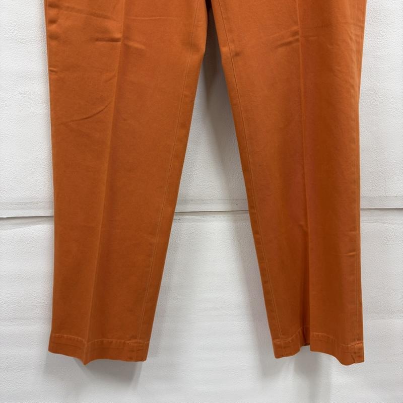 ポロバイラルフローレン Polo by RALPH LAUREN パンツ チノパン 90s チノパン カジュアル フォーマル パンツ ジッパーフライ ヴィンテージ ポニー刺繡 35インチ 無地 X ワンポイント X ロゴ、文字 X 刺繍 橙 / オレンジ / orange メンズ USED 古着 中古 50160522