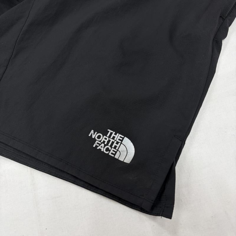 ザノースフェイス THE NORTH FACE パンツ ショートパンツ NB41786 スワローテイルベント ハーフパンツ ナイロン ショーツ ロゴ プリント M ワンポイント X ロゴ、文字 X プリント 黒 / ブラック / black X 銀 / シルバー / silver color メンズ USED 古着 中古 50160524