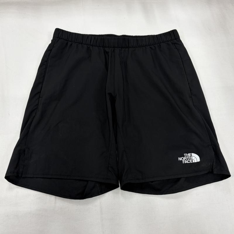 ザノースフェイス THE NORTH FACE パンツ ショートパンツ NB41786 スワローテイルベント ハーフパンツ ナイロン ショーツ ロゴ プリント M ワンポイント X ロゴ、文字 X プリント 黒 / ブラック / black X 銀 / シルバー / silver color メンズ USED 古着 中古 50160524