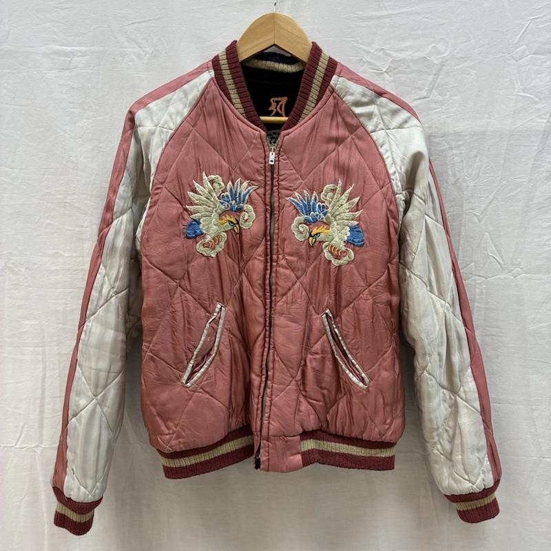 テーラートウヨウ TAILOR TOYO ジャケット、上着 ジャンパー、ブルゾン 港商 40周年 スーベニア ジャケット スカジャン リバーシブル サテン 別珍 大仏 龍 虎 地図 M メンズ USED 古着 中古 50160534