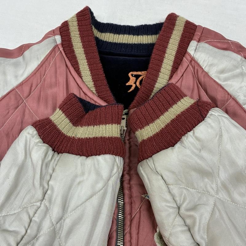 テーラートウヨウ TAILOR TOYO ジャケット、上着 ジャンパー、ブルゾン 港商 40周年 スーベニア ジャケット スカジャン リバーシブル サテン 別珍 大仏 龍 虎 地図 M メンズ USED 古着 中古 50160534