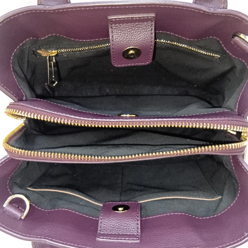 ポールスミス Paul Smith ハンドバッグ ハンドバッグ 2way バイカラーハンド ショルダー バッグ purple×orange ワンポイントロゴ レザーバッグ 本革 - ロゴ、文字 紫 / パープル / purple X 橙 / オレンジ / orange レディース USED 古着 中古 50160539
