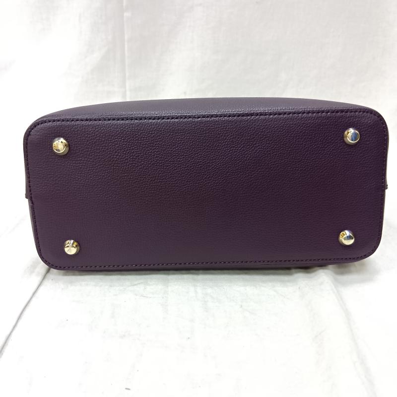 ポールスミス Paul Smith ハンドバッグ ハンドバッグ 2way バイカラーハンド ショルダー バッグ purple×orange ワンポイントロゴ レザーバッグ 本革 - ロゴ、文字 紫 / パープル / purple X 橙 / オレンジ / orange レディース USED 古着 中古 50160539