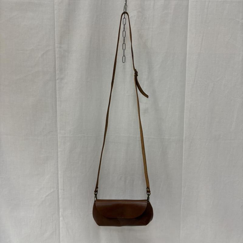 レザー レザー ショルダーバッグ ショルダーバッグ 栃木レザー pot ポシェット ミニショルダーバッグ brown 日本製 - 無地 茶 / ブラウン / brown レディース USED 古着 中古 50160542
