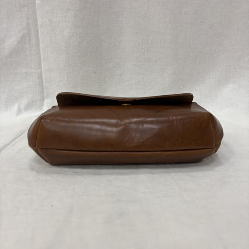 レザー レザー ショルダーバッグ ショルダーバッグ 栃木レザー pot ポシェット ミニショルダーバッグ brown 日本製 - 無地 茶 / ブラウン / brown レディース USED 古着 中古 50160542