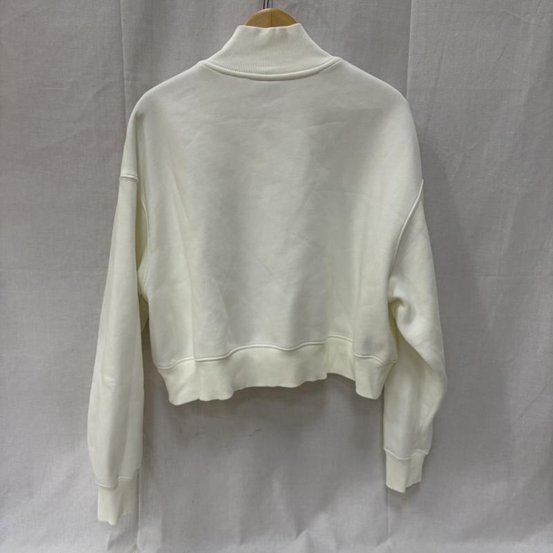 ナイキ NIKE トレーナー 長袖 DQ5768-133 Nike AS W NSW Phoenix Fleece QZ Crop White XXL XXL ロゴ、文字 白 / ホワイト / white レディース USED 古着 中古 50160544