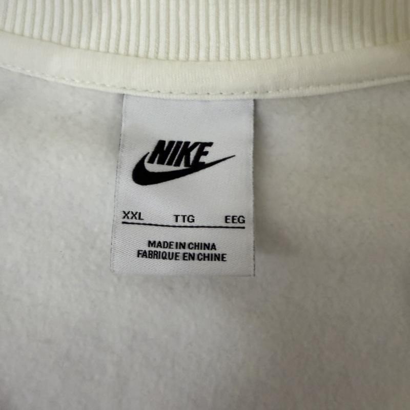 ナイキ NIKE トレーナー 長袖 DQ5768-133 Nike AS W NSW Phoenix Fleece QZ Crop White XXL XXL ロゴ、文字 白 / ホワイト / white レディース USED 古着 中古 50160544