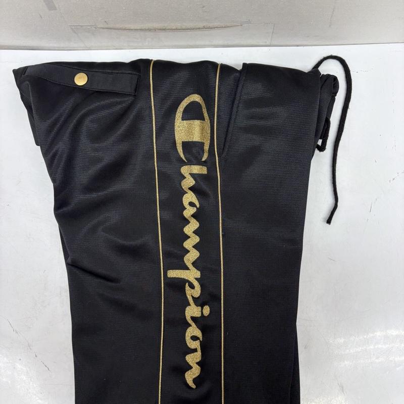 ドレスキャンプ DRESSCAMP パンツ ワークパンツ、ペインターパンツ Champion コラボ ポリエステル ライン ストレート ジャージ S 黒 / ブラック / black メンズ USED 古着 中古 50160546