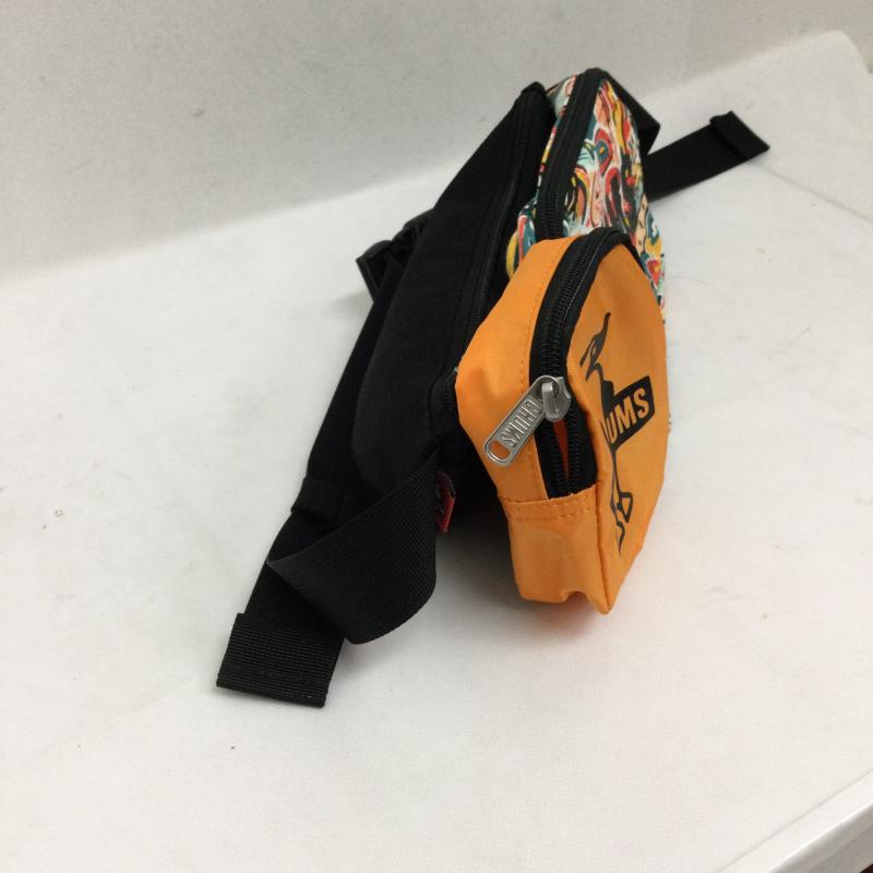 チャムス CHUMS ボディバッグ ボディバッグ CHUMS 3 Pouch Body Bag Sweat Nylon 3ポーチボディバッグスウェットナイロン CH60-3457 - 黒 / ブラック / black X 橙 / オレンジ / orange X マルチカラー / マルチカラー / multicolor レディース USED 古着 中古 50160554