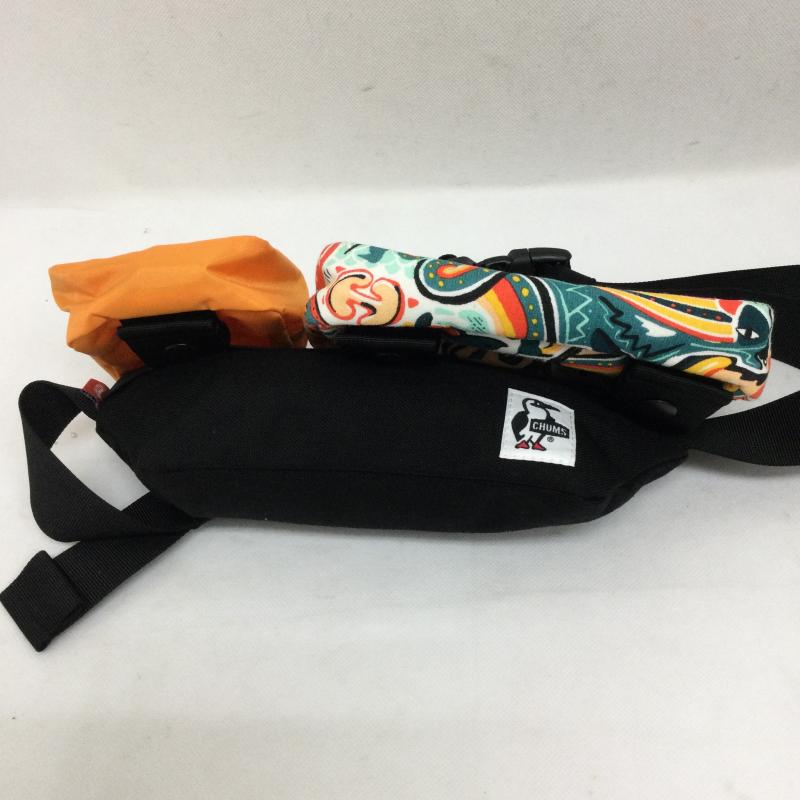 チャムス CHUMS ボディバッグ ボディバッグ CHUMS 3 Pouch Body Bag Sweat Nylon 3ポーチボディバッグスウェットナイロン CH60-3457 - 黒 / ブラック / black X 橙 / オレンジ / orange X マルチカラー / マルチカラー / multicolor レディース USED 古着 中古 50160554