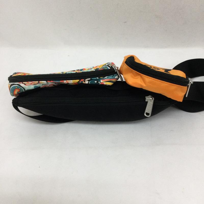 チャムス CHUMS ボディバッグ ボディバッグ CHUMS 3 Pouch Body Bag Sweat Nylon 3ポーチボディバッグスウェットナイロン CH60-3457 - 黒 / ブラック / black X 橙 / オレンジ / orange X マルチカラー / マルチカラー / multicolor レディース USED 古着 中古 50160554