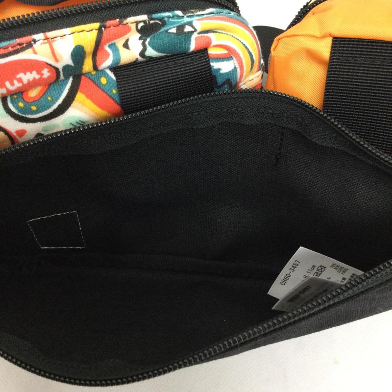 チャムス CHUMS ボディバッグ ボディバッグ CHUMS 3 Pouch Body Bag Sweat Nylon 3ポーチボディバッグスウェットナイロン CH60-3457 - 黒 / ブラック / black X 橙 / オレンジ / orange X マルチカラー / マルチカラー / multicolor レディース USED 古着 中古 50160554