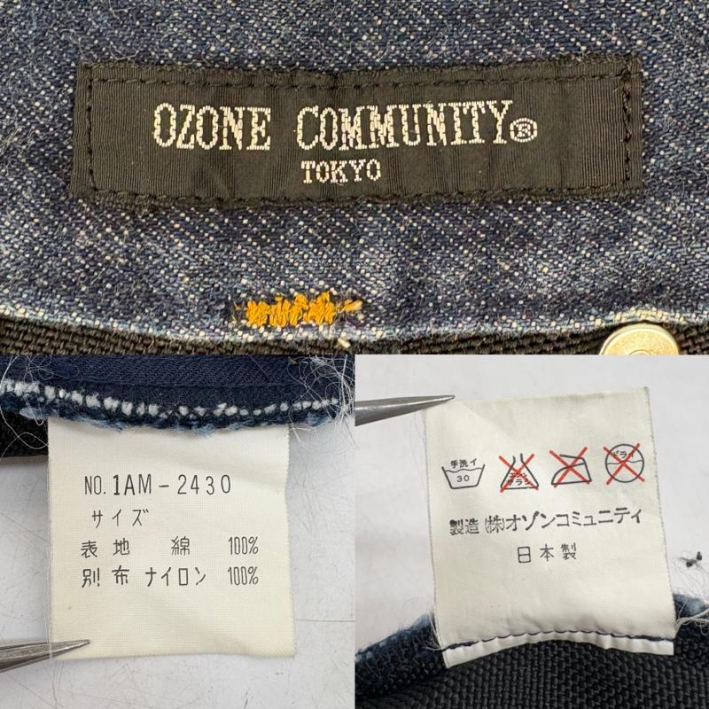 オゾンコミュニティ OZONECOMMUNITY パンツ デニム、ジーンズ 90s バイカラー ハーフ デニム パンツ 1AM-2430 インディゴ / インディゴ / Indigo レディース USED 古着 中古 50160558