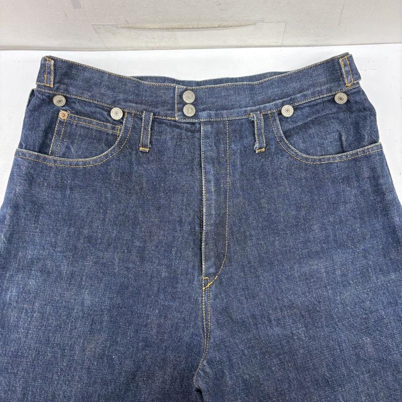 オゾンコミュニティ OZONECOMMUNITY パンツ デニム、ジーンズ 90s バイカラー ハーフ デニム パンツ 1AM-2430 インディゴ / インディゴ / Indigo レディース USED 古着 中古 50160558