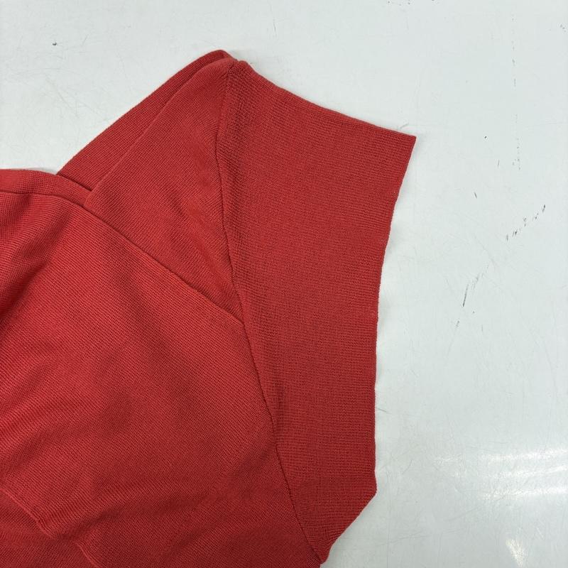 シアタープロダクツ THEATRE PRODUCTS ニット、セーター 半袖 ダイヤ モンド スリット ニット 赤 / レッド / red レディース USED 古着 中古 50160561