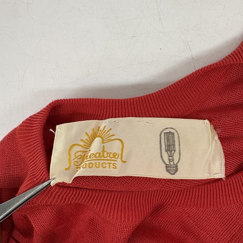 シアタープロダクツ THEATRE PRODUCTS ニット、セーター 半袖 ダイヤ モンド スリット ニット 赤 / レッド / red レディース USED 古着 中古 50160561