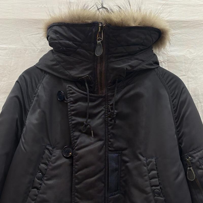 キャブクロージング CABCLOTHING ジャケット、上着 ジャンパー、ブルゾン N-3A CROWN ZIP ミリタリー フライト ジャケット MIL-J-6279 S 紺 / ネイビー / navy メンズ USED 古着 中古 50160563