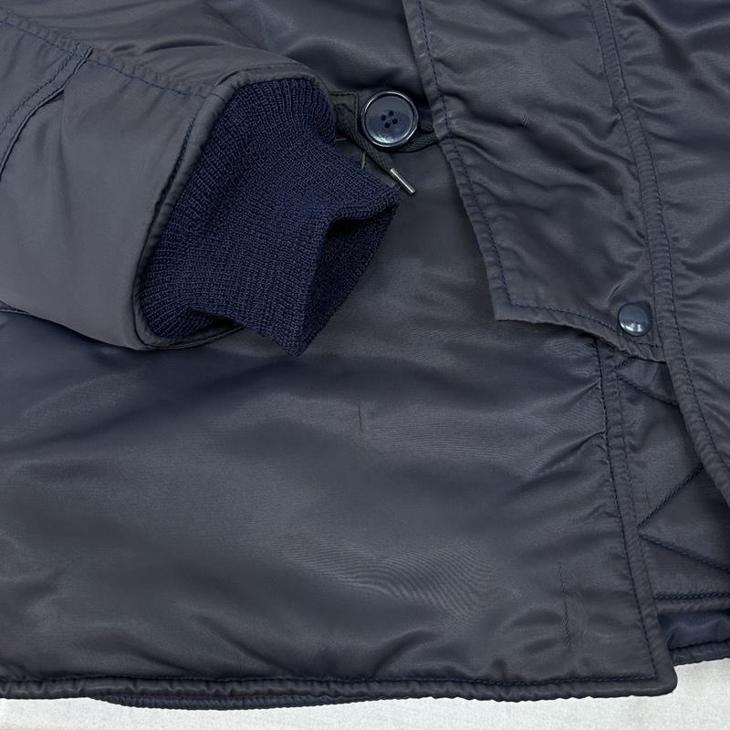 キャブクロージング CABCLOTHING ジャケット、上着 ジャンパー、ブルゾン N-3A CROWN ZIP ミリタリー フライト ジャケット MIL-J-6279 S 紺 / ネイビー / navy メンズ USED 古着 中古 50160563