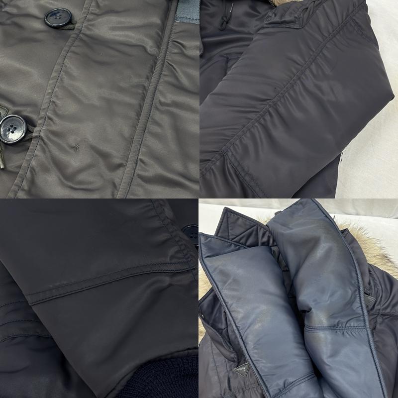 キャブクロージング CABCLOTHING ジャケット、上着 ジャンパー、ブルゾン N-3A CROWN ZIP ミリタリー フライト ジャケット MIL-J-6279 S 紺 / ネイビー / navy メンズ USED 古着 中古 50160563