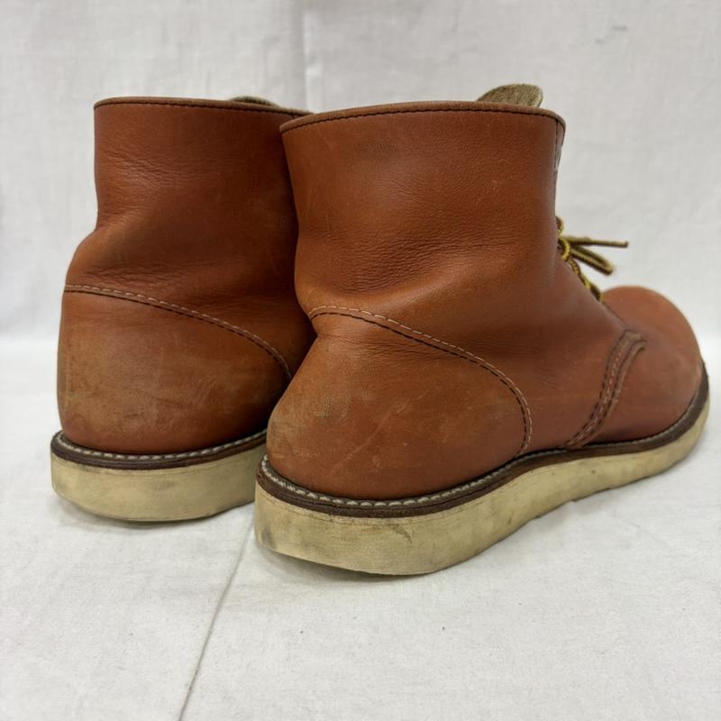 レッドウィング RED WING ブーツ ショートブーツ 8166 6インチ クラシックラウンド プレーントゥ US8/26cm US：8 無地 茶 / ブラウン / brown メンズ USED 古着 中古 50160567