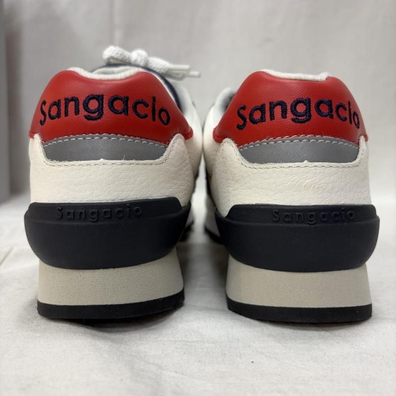 サンガチオ via SANGACIO スニーカー スニーカー にゅ～ず トリコロール 10th記念 限定生産 US6.5 / 24.5cm US：6.5 ロゴ、文字 白 / ホワイト / white X 青 / ブルー / blue X 赤 / レッド / red メンズ USED 古着 中古 50160569
