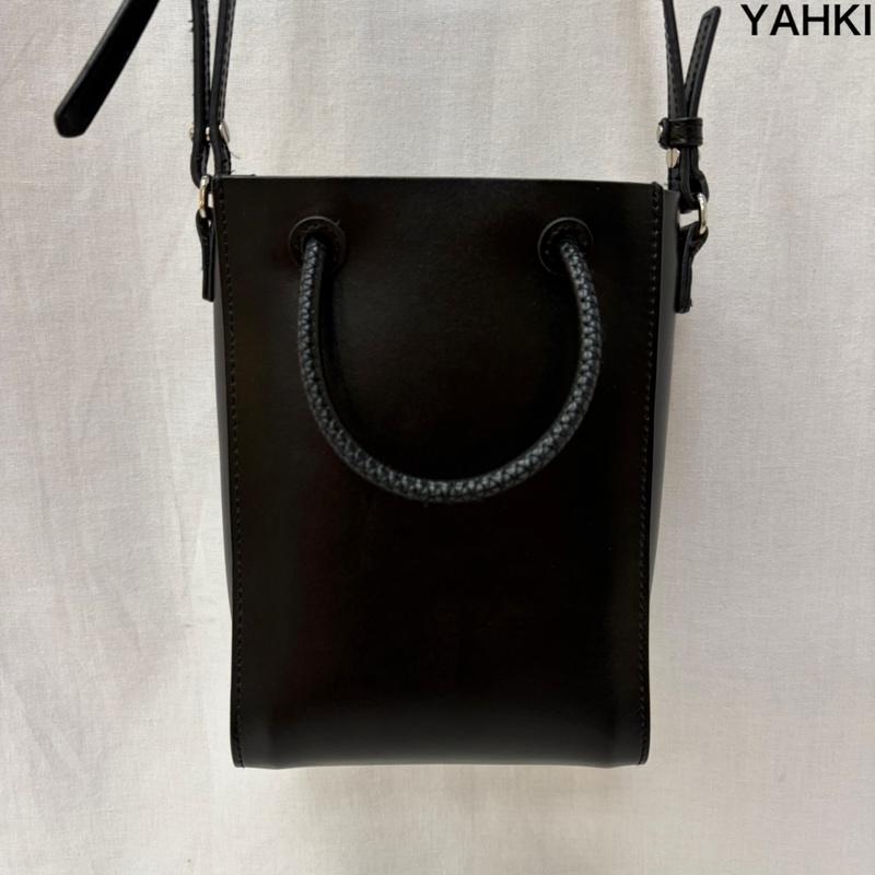 ヤーキ YAHKI ショルダーバッグ ショルダーバッグ ショルダーバッグ black スクエア レザー - 黒 / ブラック / black レディース USED 古着 中古 50160570