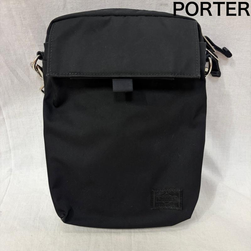 ポーター PORTER ショルダーバッグ ショルダーバッグ 吉田カバン PORTER MOTION ショルダーバッグ black - ロゴ、文字 黒 / ブラック / black メンズ USED 古着 中古 50160572