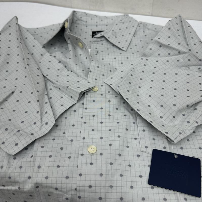 ステューシー STUSSY シャツ、ブラウス 半袖 90s USA製 ドット チェック シャツ M 灰 / グレー / gray メンズ USED 古着 中古 50160576