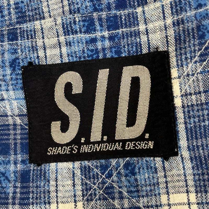 アーカイブ Archive パンツ ショートパンツ S.I.D. チェック柄 ショーツ ハーフ パンツ ベルトループ 金具付き M チェック 青 / ブルー / blue メンズ USED 古着 中古 50160577