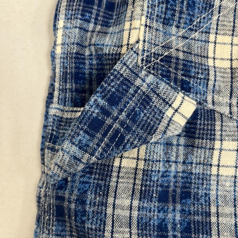 アーカイブ Archive パンツ ショートパンツ S.I.D. チェック柄 ショーツ ハーフ パンツ ベルトループ 金具付き M チェック 青 / ブルー / blue メンズ USED 古着 中古 50160577