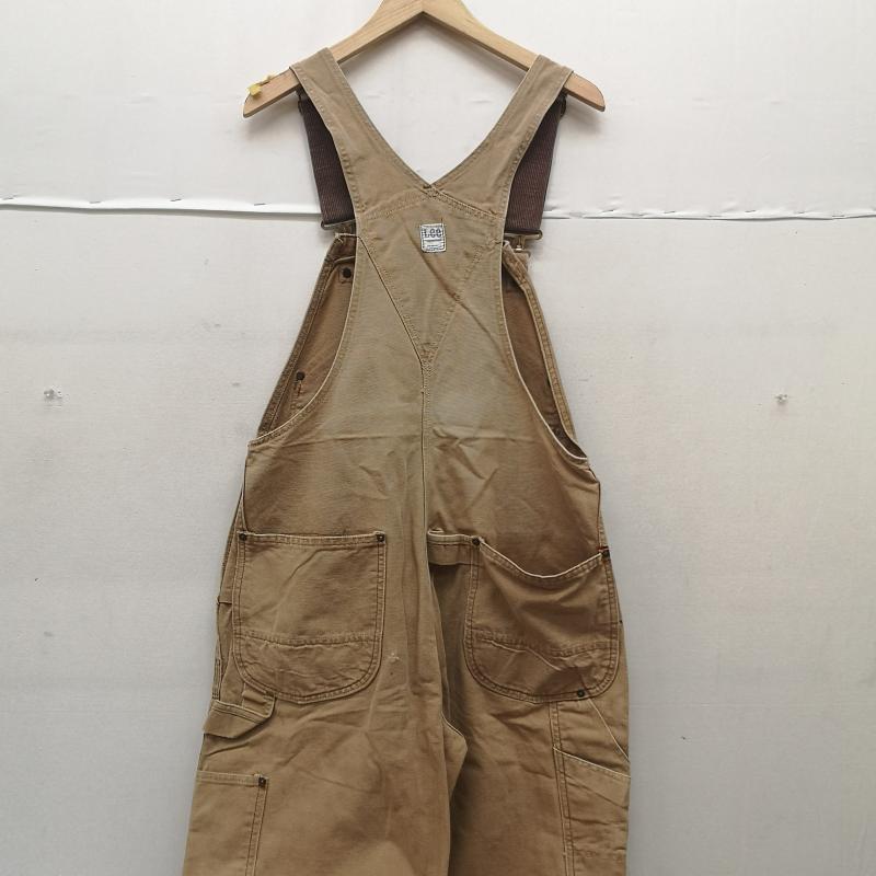 リー Lee サロペット・オーバーオール サロペット、オーバーオール 70s 山ポケ ダブルニー ダック キャンバス オーバーオール 茶 / ブラウン / brown メンズ USED 古着 中古 50160582