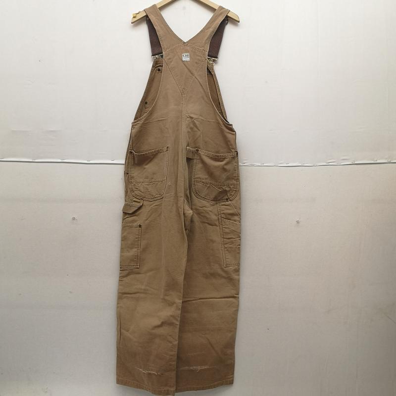 リー Lee サロペット・オーバーオール サロペット、オーバーオール 70s 山ポケ ダブルニー ダック キャンバス オーバーオール 茶 / ブラウン / brown メンズ USED 古着 中古 50160582