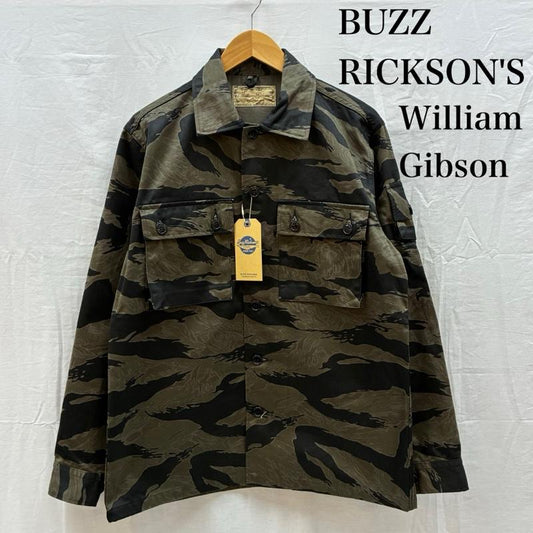 バズリクソンズ Buzz Rickson s ジャケット、上着 ジャンパー、ブルゾン 25AW WILLIAM GIBSON ウィリアム ギブソン BLACK TIGER PATTERN JACKET OVER DYE BR15778 M メンズ USED 古着 中古 50160583