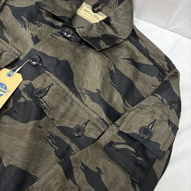 バズリクソンズ Buzz Rickson s ジャケット、上着 ジャンパー、ブルゾン 25AW WILLIAM GIBSON ウィリアム ギブソン BLACK TIGER PATTERN JACKET OVER DYE BR15778 S メンズ USED 古着 中古 50160584