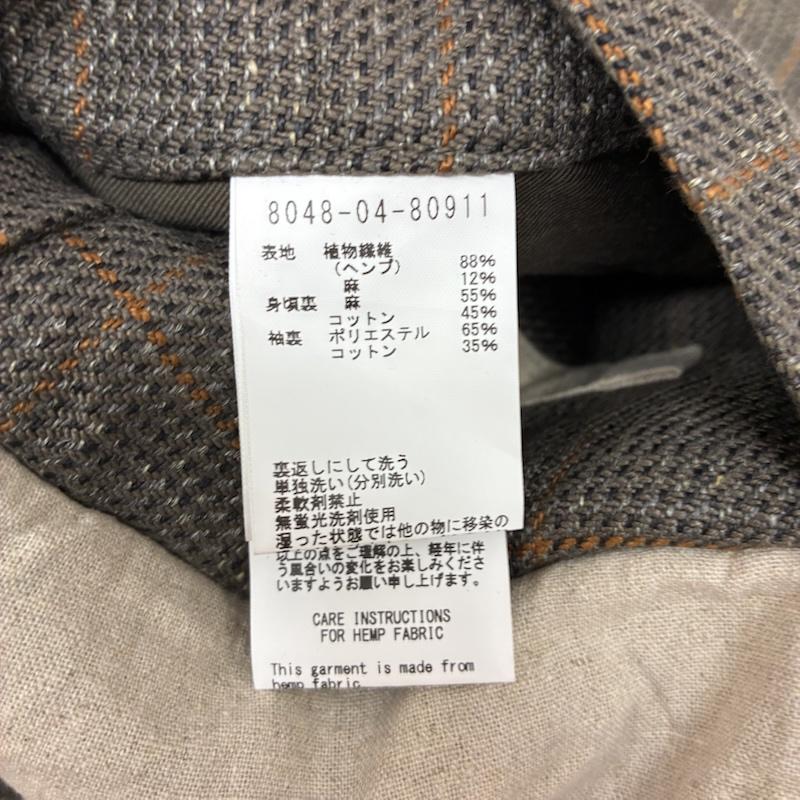 ナイジェルケーボン Nigel Cabourn ジャケット、上着 ジャケット、ブレザー COBBLER JACKET コブラー ジャケット HEMP CHECK ヘンプ チェック 80480480911 46 メンズ USED 古着 中古 50160590