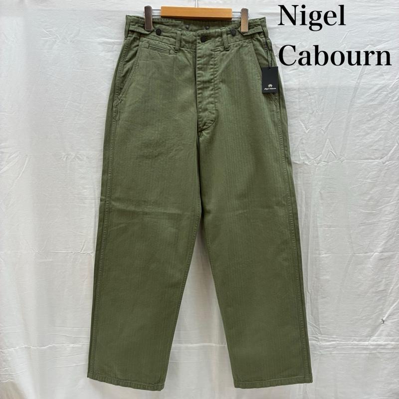 ナイジェルケーボン Nigel Cabourn パンツ ワークパンツ、ペインターパンツ LIMITED EDITION M43 MODIFY MIX PANT SZ HERRINGBONE 別注 ヘリンボーン ミリタリー パンツ 8051-00-50500 30インチ メンズ USED 古着 中古 50160600
