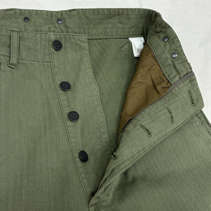 ナイジェルケーボン Nigel Cabourn パンツ ワークパンツ、ペインターパンツ LIMITED EDITION M43 MODIFY MIX PANT SZ HERRINGBONE 別注 ヘリンボーン ミリタリー パンツ 8051-00-50500 30インチ メンズ USED 古着 中古 50160600