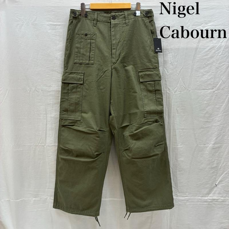 ナイジェルケーボン Nigel Cabourn パンツ ワークパンツ、ペインターパンツ ARMY CARGO PANT アーミー カーゴ パンツ バックサテン コットン 8050-00-50012 32インチ メンズ USED 古着 中古 50160602