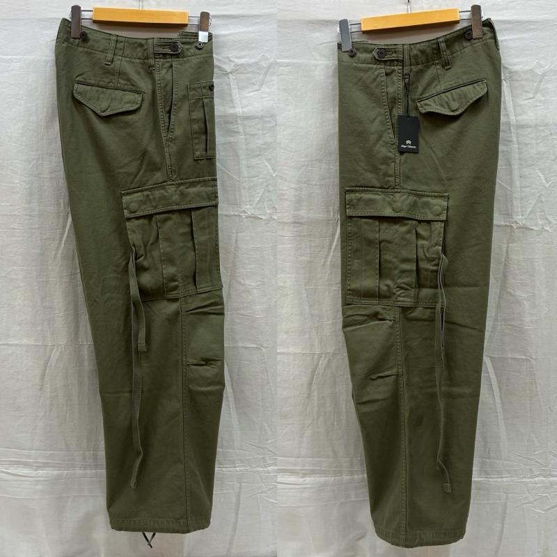 ナイジェルケーボン Nigel Cabourn パンツ ワークパンツ、ペインターパンツ ARMY CARGO PANT アーミー カーゴ パンツ バックサテン コットン 8050-00-50012 32インチ メンズ USED 古着 中古 50160602