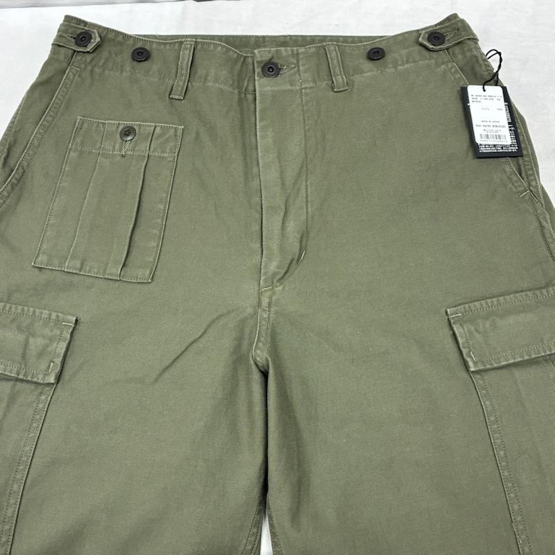 ナイジェルケーボン Nigel Cabourn パンツ ワークパンツ、ペインターパンツ ARMY CARGO PANT アーミー カーゴ パンツ バックサテン コットン 8050-00-50012 32インチ メンズ USED 古着 中古 50160602