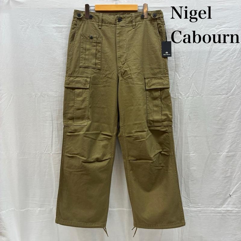 ナイジェルケーボン Nigel Cabourn パンツ ワークパンツ、ペインターパンツ ARMY CARGO PANT アーミー カーゴ パンツ バックサテン コットン 8050-00-50012 32インチ メンズ USED 古着 中古 50160604