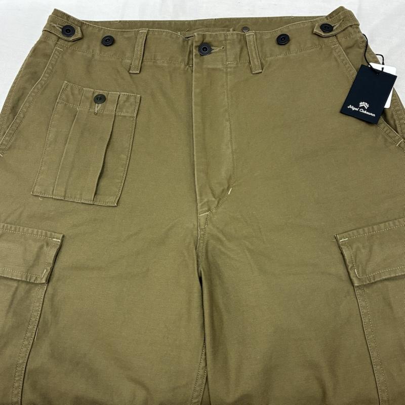 ナイジェルケーボン Nigel Cabourn パンツ ワークパンツ、ペインターパンツ ARMY CARGO PANT アーミー カーゴ パンツ バックサテン コットン 8050-00-50012 32インチ メンズ USED 古着 中古 50160604
