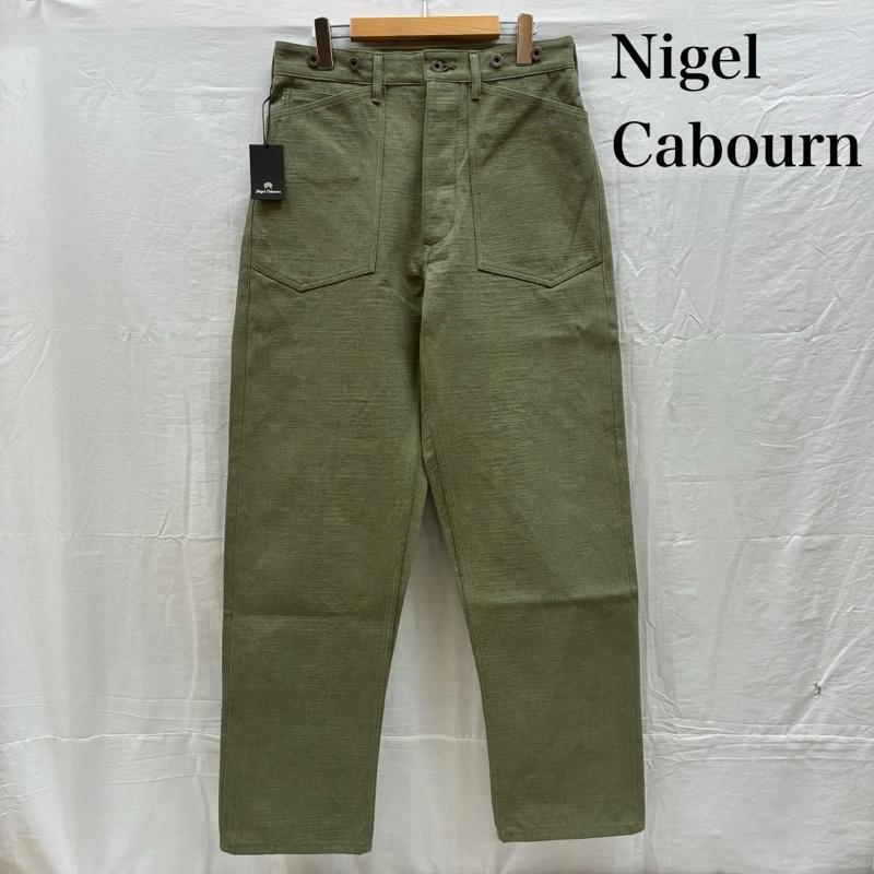 ナイジェルケーボン Nigel Cabourn パンツ ワークパンツ、ペインターパンツ 30s US ARMY ミリタリー パンツ 8051-00-50035 サスペンダー ボタン シンチバック 30インチ メンズ USED 古着 中古 50160605