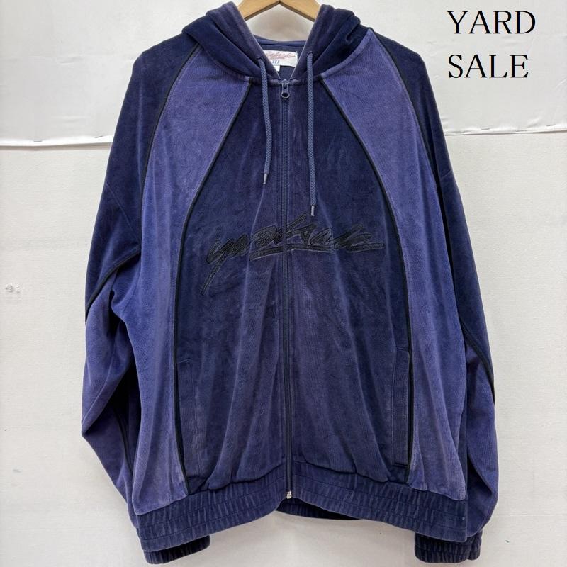 古着 USED パーカー 長袖 YARDSALE ヤードセール Gem velour Hood ベロア ジップ パーカー L 紫 / パープル / purple メンズ USED 古着 中古 50160614